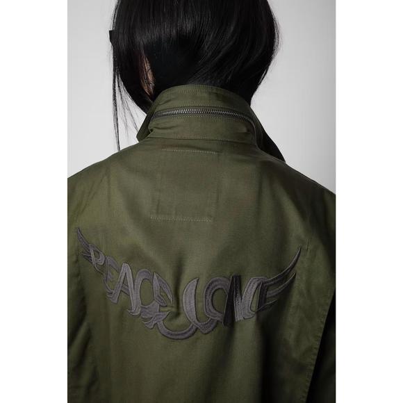 NEW ZADIG & VOLTAIRE kayaka utility jacket in wakame - Picture 5 of 5